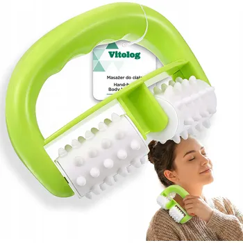 Masážní přístroj MASÁŽNÍ PŘÍSTROJ ANTICELULITIDNÍ PRO MASÁŽ TĚLA NOHOU STEHEN HÝŽDÍ BŘICHA VÁLEČEK