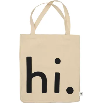 Úložný box Design Letters, Víceúčelová taška Design Letters Hi béžovo-černá - Formadore