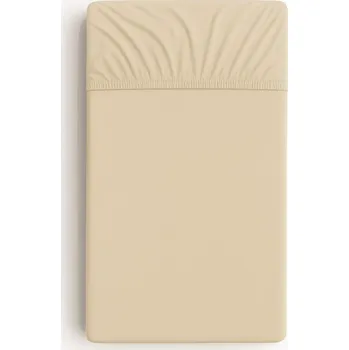 Prostěradlo Prostěradlo bavlněné s gumou do postýlky 120x60 cm - béžové