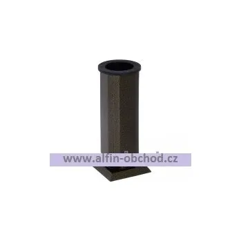 Smuteční dekorace Váza čtyřboká na postavení starozlato