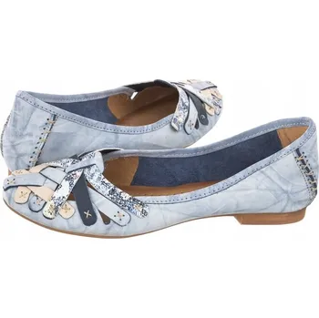 Dámské baleríny Maciejka Dámské kožené baleríny modré 01358-45-00-0 vel. 40