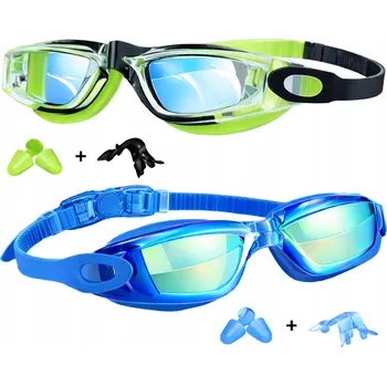 Plavecké brýle PLAVECKÉ BRÝLE PRO DĚTI PLAVECKÉ BRÝLE NA BAZÉN ANTI FOG UV x2