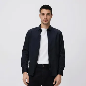 Pánská košile Reserved - Hladká košile super slim fit - černý - 541HT-99X - 541HT-99X-L