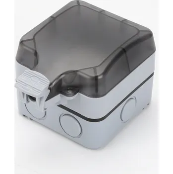 Elektrická zásuvka VENKOVNÍ VODOTĚSNÁ ZÁSUVKA S VYPÍNAČEM IP66