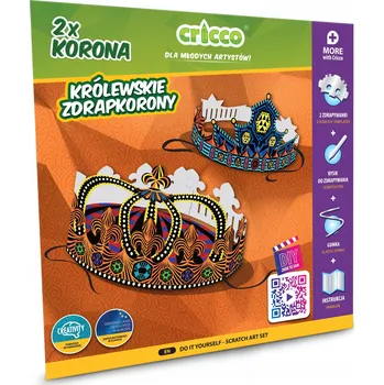 kreativní sada KREATIVNÍ SADA pro DĚTI - Vyrob si sám Královské Koruny ze Stíracích Losů