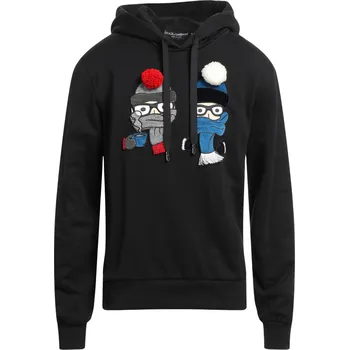 Pánská mikina DOLCE & GABBANA Embroidered Black mikina M Černá