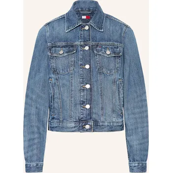 Dámský blejzr Tommy Jeans Dámská Džínová Bunda, 1a5 denim medium, 40