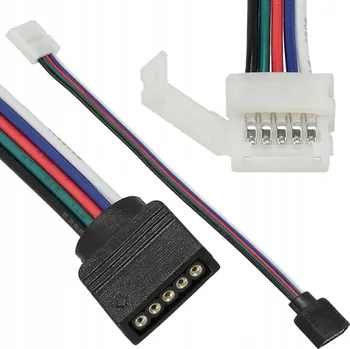 LED osvětlení Konektor LED, zacvakávací konektor, regulátor pásku, 5pinový RGBW, pro 10mm RGBW pásek