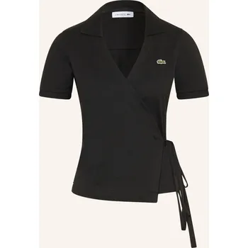 Dámská košile Lacoste Dámská Piqué Polokošile, černá, 42