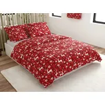 Povlečení z mikrovlákna VELVET CHRISTMAS červené Rozměr povlečení: 2 ks 70 x 90 cm | 200 x 220 cm 230473238