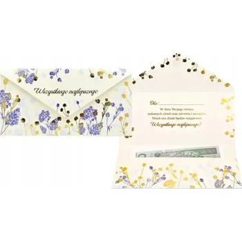 ELEGANTNÍ OBÁLKA PŘÁNÍ K NAROZENINÁM SVÁTKU NA PENÍZE POUKAZ DÁREK