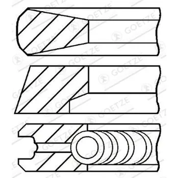 Auto-moto Sada pístních kroužků GOETZE ENGINE 08-854700-00