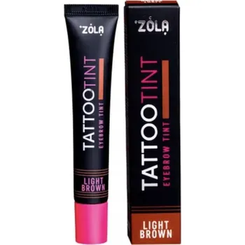 Barva na řasy a obočí ZOLA barva na obočí a řasy Tattoo Tint Light Brown Světle hnědá 15 ml