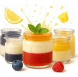 120x NÁDOBKY NA DEZERTY 100 ml SKLENĚNÁ ZAVAŘOVACÍ SKLENICE SRDCE Na Dezerty