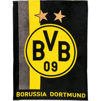 Dětská deka Fan-shop Flísová deka BORUSSIA DORTMUND Stripe