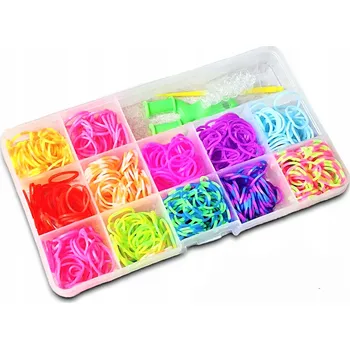 kreativní sada Velká sada na výrobu náramků z gumiček gumičky div pro holčičku
