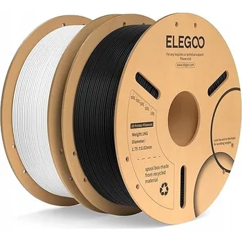 Filament Filament Nanocaddo PLA 2kg Dvojbalení Černá Bílá