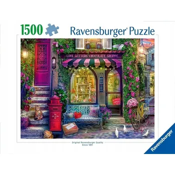 Puzzle Ravensburger, Puzzle 1500 dílků: Obchod s čokoládou (12000737)