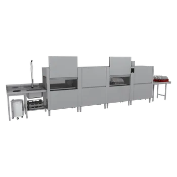 Myčka nádobí Myčka tunelová 300, studená voda, výstup vpravo, rekuperace pro osmotickou vodu | RM - XT 300 R XTRCO