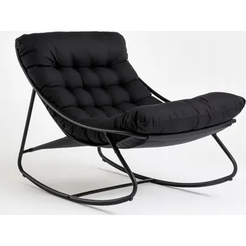 Křeslo Houpací křeslo Ecarla černé