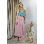 vzdušná dlouhá sukně s páskem Lulineta Barva: Růžová, Velikost: ONE SIZE