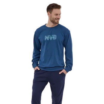 Pánské dlouhé pyžamo Cornette 322/281 Nevada 2 M Modrá