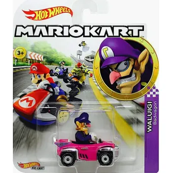auto na autodráhu Hot Wheels Mario Kart Waluigi Standard Kart