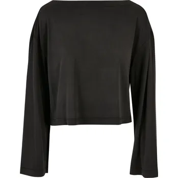 Dámské tričko Urban Classics Dámské modalové tričko s lodičkovým výstřihem Barva: Černá, Velikost: XL