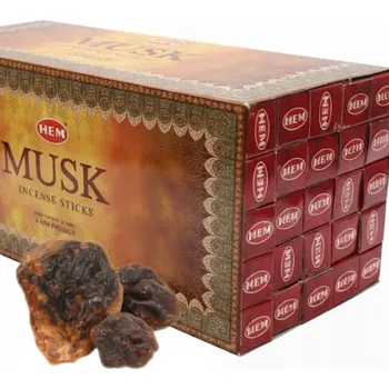 Čajovna INDICKÉ VONNÉ TYČINKY MUSK PIŽMO HEM 200 ks TYČINKY
