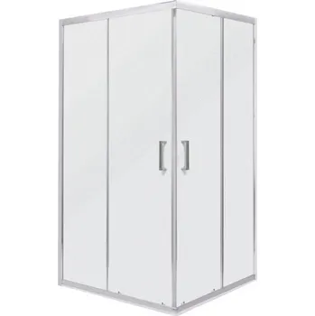 Novoterm Čtvercový sprchový kout NV-Malibu SQ 70x70 chrom/textura - bez vaničky