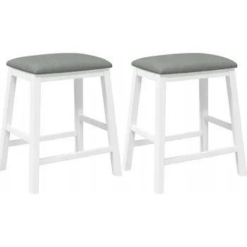 Barová židle Barová Židle VidaXL bílá 63 cm látka