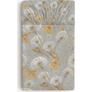 Prostěradlo Prostěradlo bavlněné s gumou do postýlky 120x60 cm - pampelišky