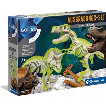 Figurka Sada pro vykopávání Clementoni T-Rex a Triceratops od 7 let