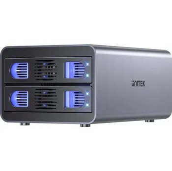 Unitek RAID box pro SATA disky 2.5"/3.5" – 4 režimy, 40 TB, 5 Gb/s