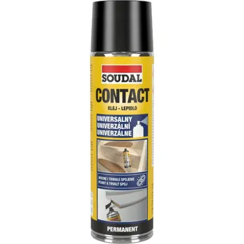 Průmyslové lepidlo SOUDAL KONTAKTNÍ MONTÁŽNÍ LEPIDLO VE SPREJI CONTACT PERMANENT 500 ML UNIVERZÁLNÍ