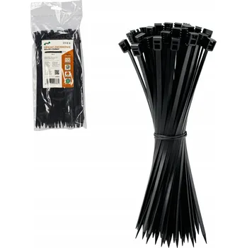 Stahovací páska Stahovací pásky kabelové stahovací pásky nylonové černé pevné - 4,8x200mm 100 ks