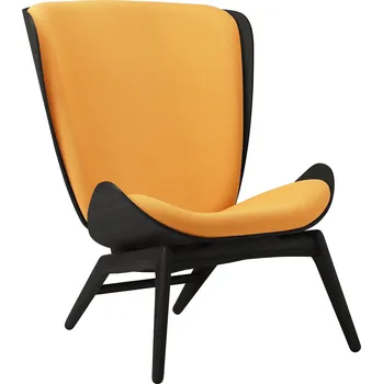 Křeslo Umage, Křeslo The Reader na černých dubových nožkách oranžové - Formadore