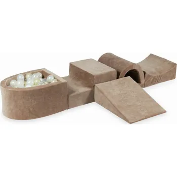 Dětské hřiště PĚNOVÉ DĚTSKÉ HŘIŠTĚ S BAZÉNEM A DOMÁCÍM MŮSTKEM POLSKÁ FIRMA + 100 KULIČEK