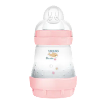 Kojenecká láhev MAM LAHEV ANTI-COLIC 160 ml, růžová