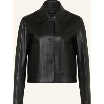 Dámský blejzr Arma Dámská Kožená Bunda, černá, 42