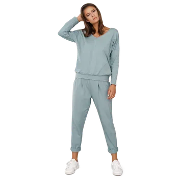 Dámské oblečení Dámský domácí komplet Italian Fashion Karina mata M Zelená