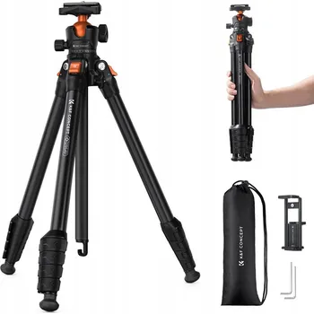 Stativ Fotografický stativ 162 cm K&F Concept KF09.161 s držákem na telefon