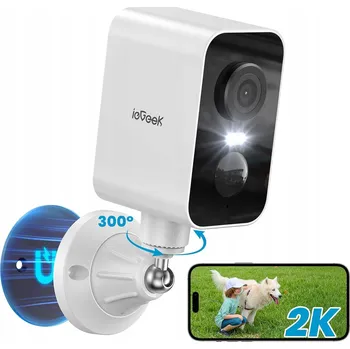 IP kamera Venkovní kamera WiFi SMART Kamery 10400 mAh Akumulátor 2K 3MPX LED AUDIO