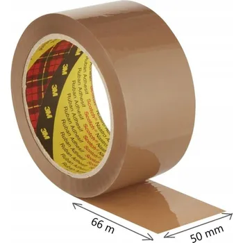 Balicí páska Scotch hnědá šířka 50 mm délka 66 m 12 ks