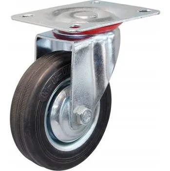 Pojezdové kolečko Otočné kolečko 125 mm IE plná guma pro vozíky, maximální zatížení 100 kg