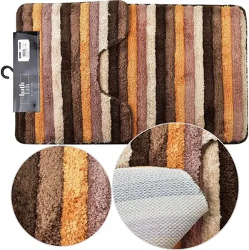 Obraz ZAC Sada 2 silných koberečků, vodorovné pruhy 78x49x0,5 cm