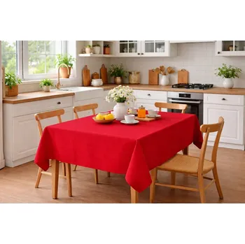 ubrus Orbytex Ubrus 100% bavlna - červená Rozměry: 120x140, Tvar: Obdélník