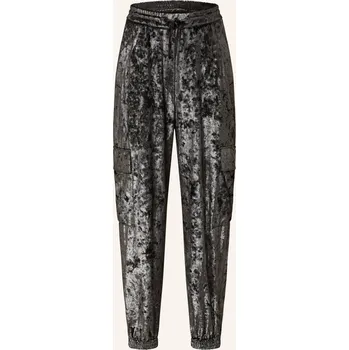 Dámské kalhoty Mac Dámské Cargo Kalhoty Ze Sametu, šedá, 38