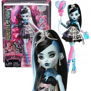 Panenka Monster High Panenka Strašidelně sladké narozeniny Frankie Stein 27 cm + příslušenství