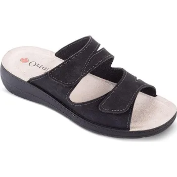 Dámské pantofle Dámské ortopedické pantofle na klínku černé vel. 38